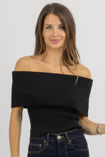 ROWAN BLACK KNIT TOP