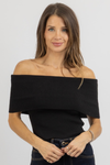 ROWAN BLACK KNIT TOP