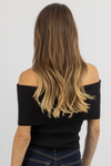 ROWAN BLACK KNIT TOP