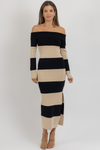 CLAREN STRIPED MIDI DRESS *BACK IN STOCK*