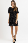 LUNA BLACK SEQUIN DRESS