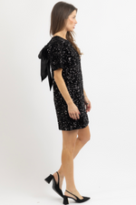 LUNA BLACK SEQUIN DRESS