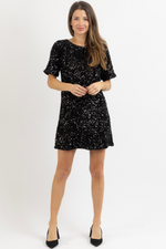 LUNA BLACK SEQUIN DRESS