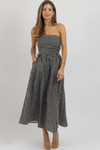 MISHA STRIPED MAXI DRESS