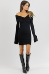 RUBI BLACK MINI DRESS