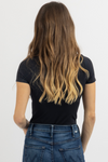 BLACK CREW BODYSUIT