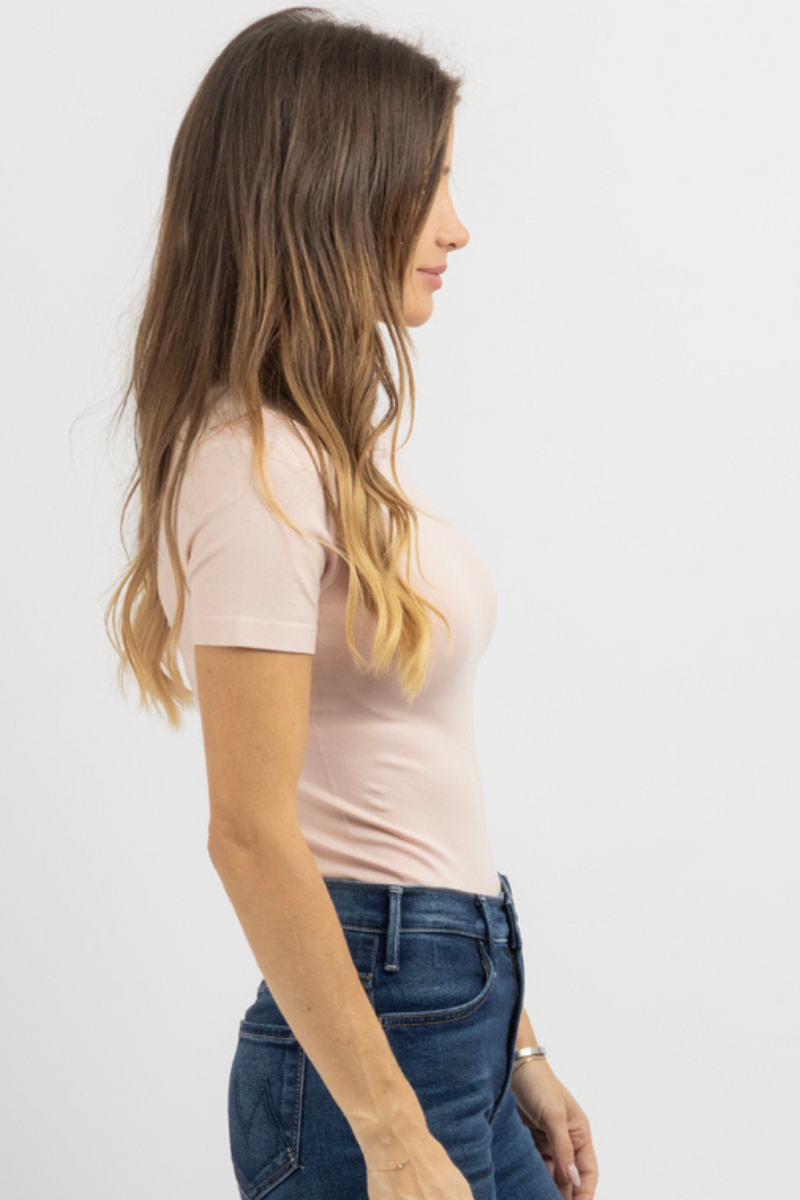 CAPSULE BLUSH SMOOTH TEE BODYSUIT