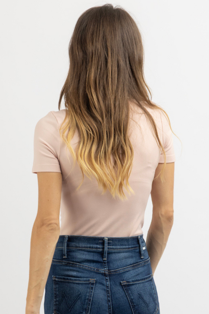 CAPSULE BLUSH SMOOTH TEE BODYSUIT