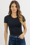 BLACK CREW BODYSUIT