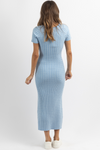 VEDA BLUE CABLEKNIT DRESS
