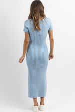 VEDA BLUE CABLEKNIT DRESS