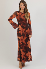 BODE BURGUNDY MAXI DRESS