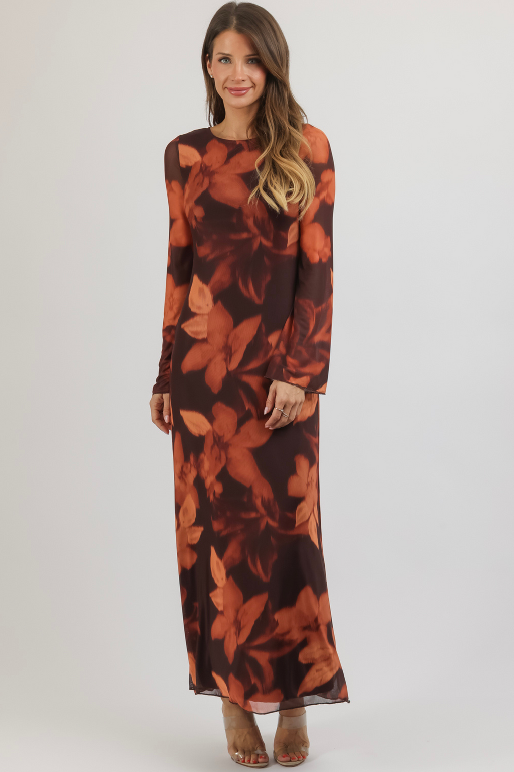 BODE BURGUNDY MAXI DRESS