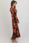 BODE BURGUNDY MAXI DRESS