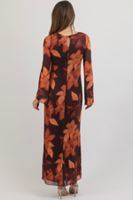 BODE BURGUNDY MAXI DRESS