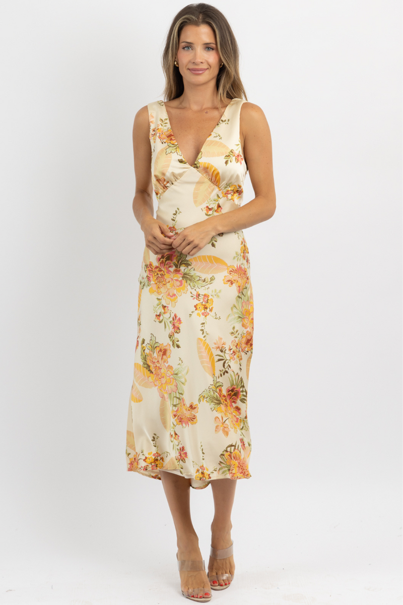 BOTANIC GARDEN BLOOM MIDI DRESS