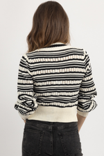 SYLVIA RIBBON STRIPED CARDIGAN