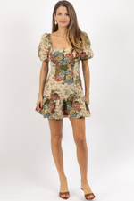 CRAWFORD PRINT MINI DRESS