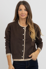 GWEN CONTRAST CARDIGAN