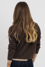 GWEN CONTRAST CARDIGAN