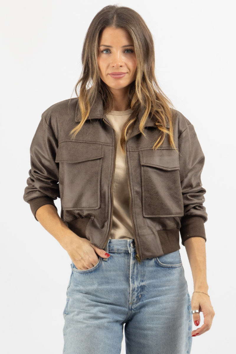 RALPH BROWN BOMBER JACKET