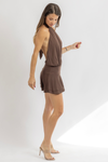 SKYE HALTER MINI DRESS