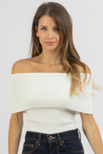 ROWAN WHITE KNIT TOP