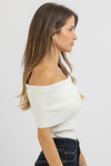 ROWAN WHITE KNIT TOP