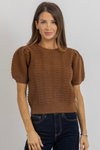 TEDDY PUFF SLEEVE TOP
