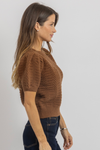 TEDDY PUFF SLEEVE TOP