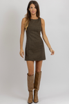 VIVI BROWN MINI DRESS