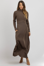 ILYA BROWN TWO-PIECE DRESS