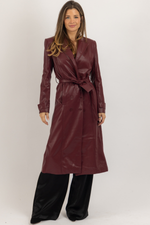 BLEECKER STREET BURGUNDY COAT