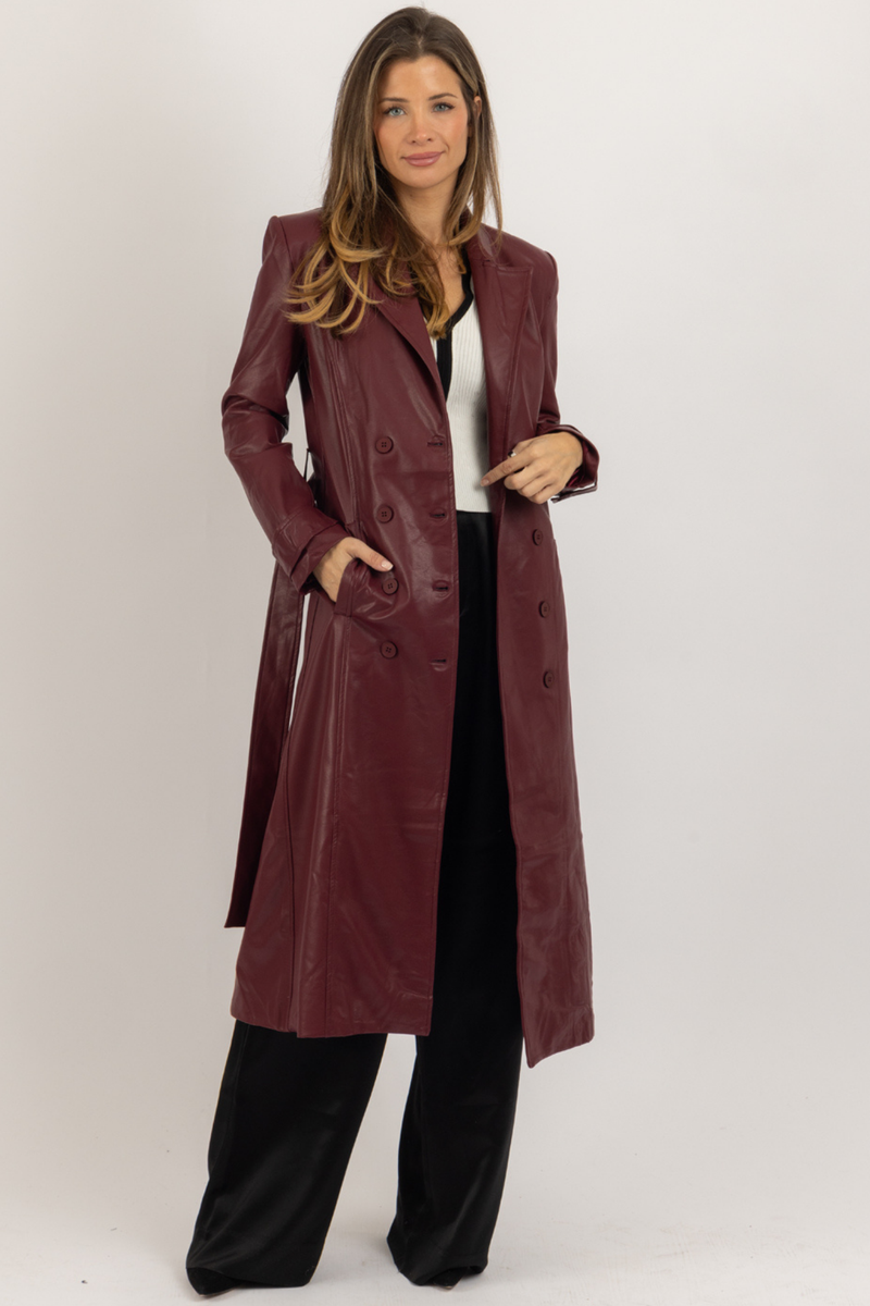 BLEECKER STREET BURGUNDY COAT