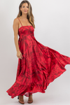 CADENCE RED FLORAL DRESS