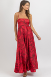 CADENCE RED FLORAL DRESS