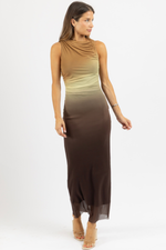 CAIRO BRONZE MAXI DRESS