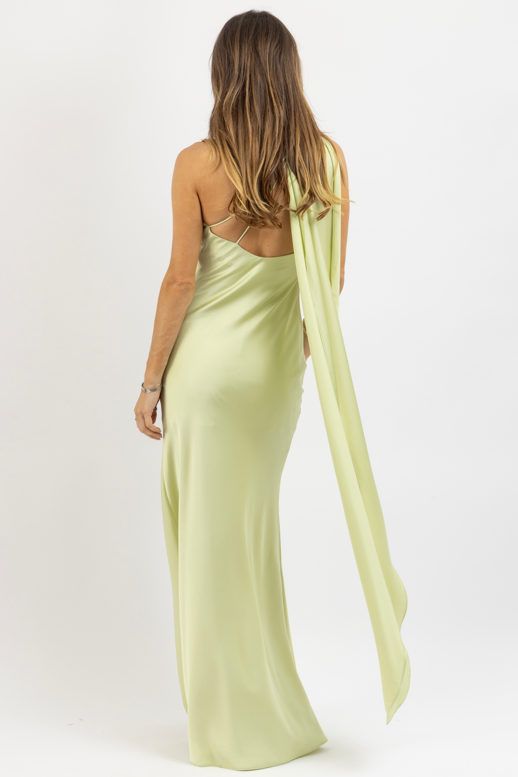 CALYPSO SAGE SCARF DRESS