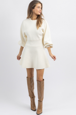 CANNES CREAM SWEATER DRESS *RESTOCK COMING SOON*