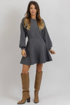 CANNES GREY SWEATER DRESS