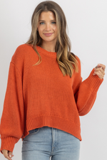 CAPSULE ORANGE KNIT TOP