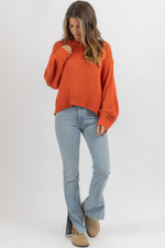 CAPSULE ORANGE KNIT TOP