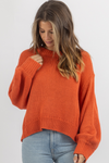 CAPSULE ORANGE KNIT TOP