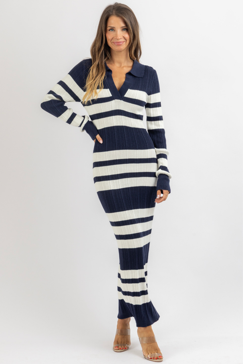 CELINA RIBBED KNIT DRESS