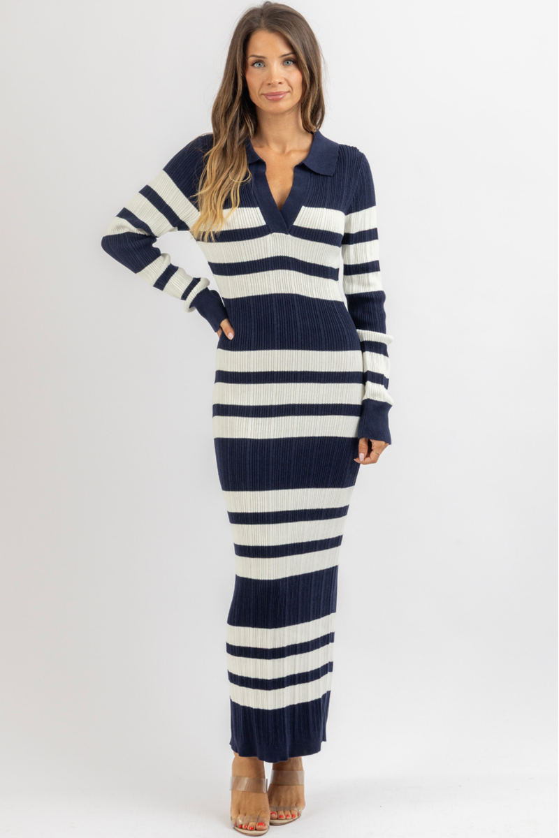 CELINA RIBBED KNIT DRESS