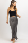 THE VALERIE CHARCOAL SKIRT