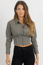 DANTE CHECKED BLOUSE