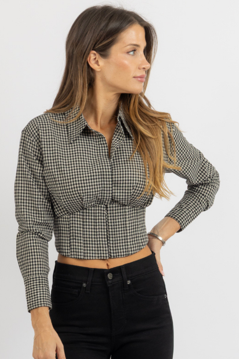 DANTE CHECKED BLOUSE