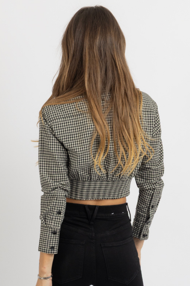 DANTE CHECKED BLOUSE