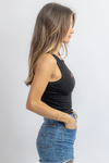 CHILI BLACK BEADED TANK